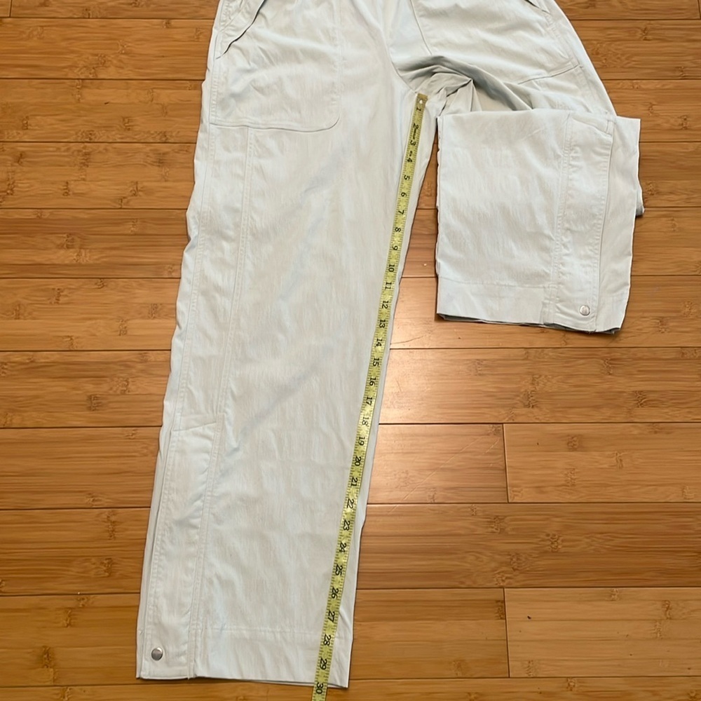 Athleta Trekkie High Rise Parachute Pant Sz 6 Mint Green Paperbag Waist Pull Up - Picture 16 of 16